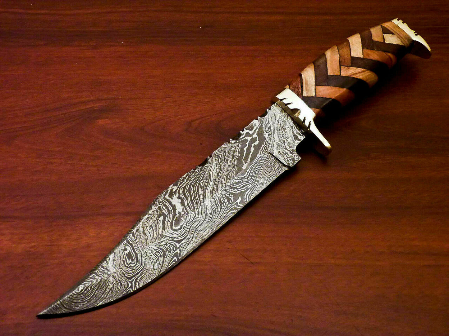Amazing Custom Handmade Damascus Steel Hunting Knife " - SUSA KNIVES