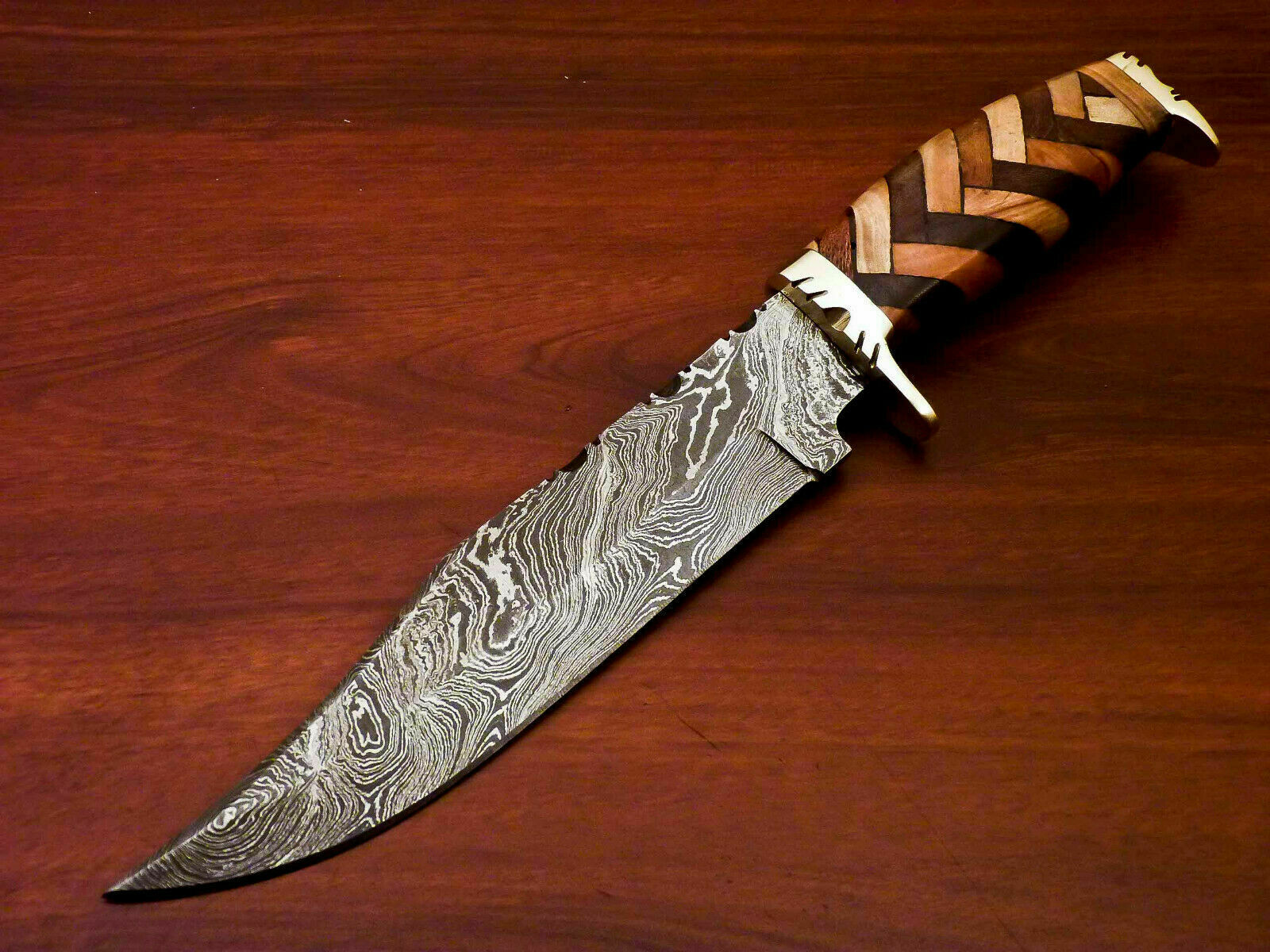 Amazing Custom Handmade Damascus Steel Hunting Knife " - SUSA KNIVES