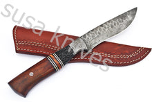 Load image into Gallery viewer, Damascus Steel hunting Knife - SUSA KNIVES
