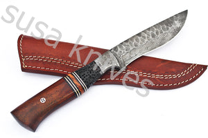 Damascus Steel hunting Knife - SUSA KNIVES