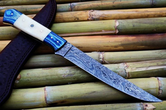 DAMASCUS HAMDMADE FILLET KNIFE - SUSA KNIVES