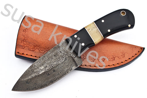 Damascus Steel Skinner Knife - SUSA KNIVES