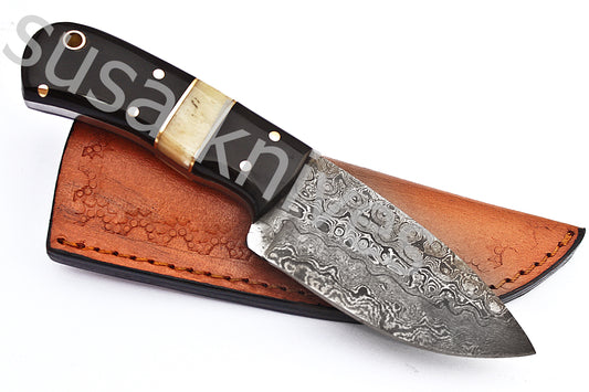 Damascus Steel Skinner Knife - SUSA KNIVES