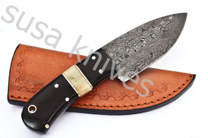 Damascus Steel Skinner Knife - SUSA KNIVES