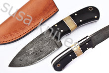 Load image into Gallery viewer, Damascus Steel Skinner Knife - SUSA KNIVES
