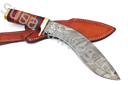 Damascus Steel kukri Knife - SUSA KNIVES