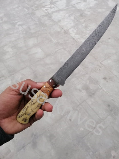 FLEXIBLE HANDMADE FILLET KNIFE - SUSA KNIVES