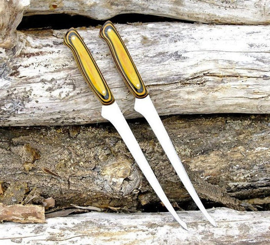 HANDMADE 440C STEEL FILLET KNIVES  2 PCS SET - SUSA KNIVES