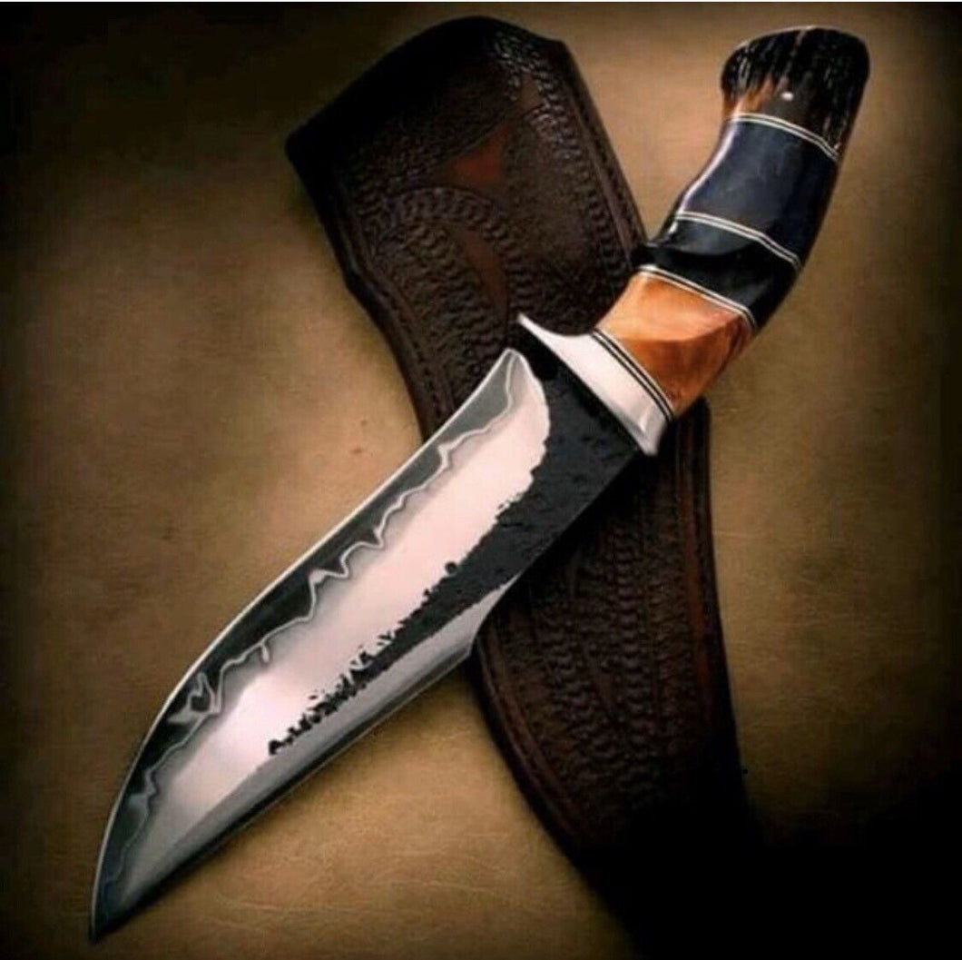 Hunting Knife with leather Sheath - SUSA KNIVES