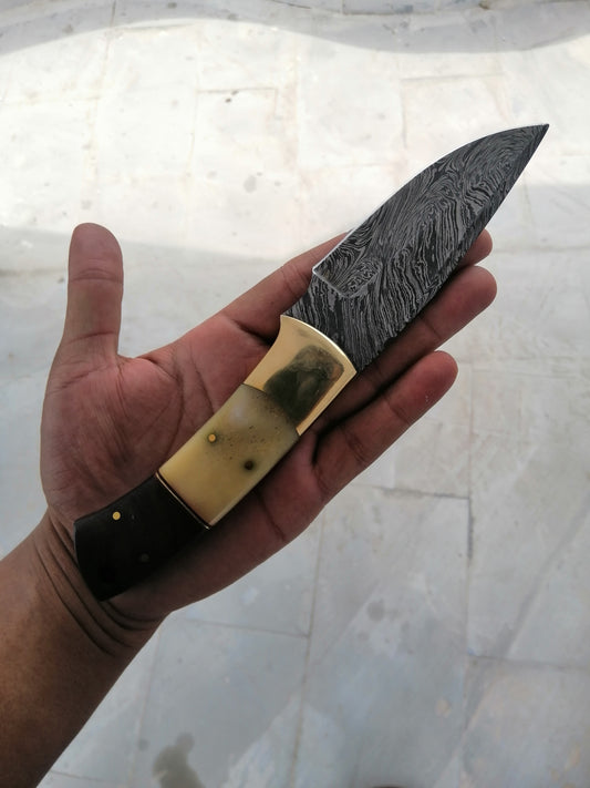 Handmade damascus steel skinner knife 2 pcs set - SUSA KNIVES