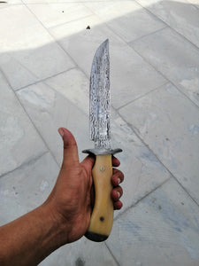 Handmade damascus steel bowie knife - SUSA KNIVES