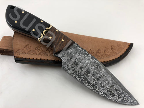 Damascus Steel Skinner Knife - SUSA KNIVES