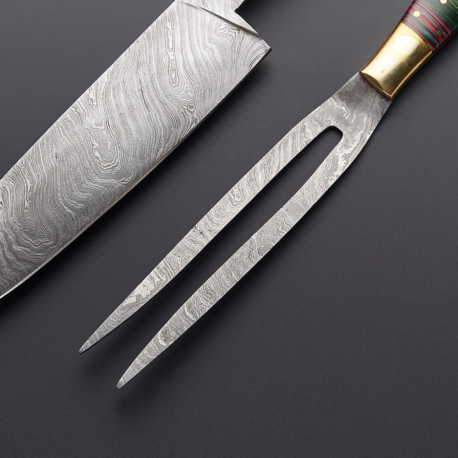 DAMASCUS STEEL BBQ KNIVES - SUSA KNIVES