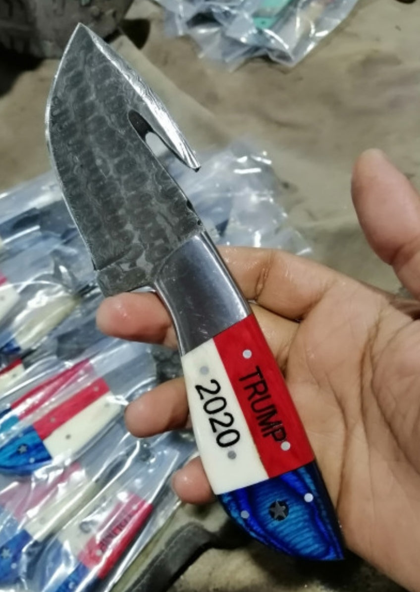 handmade  custom gut hook knife - SUSA KNIVES