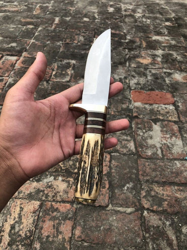 CUSTOM HANDMADE D2 TOOL STEEL HUNTING KNIFE - SUSA KNIVES