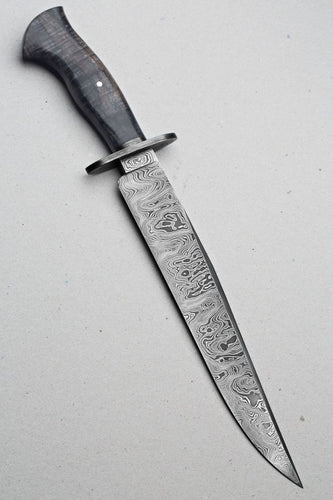 CUSTOM HANDMADE BOWIE KNIFE  DAMASCUS STEEL - SUSA KNIVES