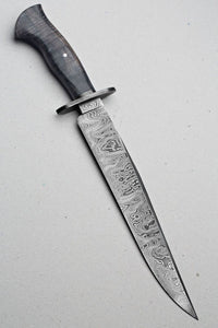CUSTOM HANDMADE BOWIE KNIFE  DAMASCUS STEEL - SUSA KNIVES