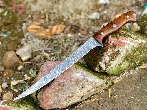 HANDMADE DAMASCUS STEEL  FILLET KNIFE - SUSA KNIVES