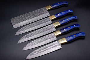Custom Handmade Hand Forged Damascus Steel Chef Knife Set Kitchen Knives - SUSA KNIVES