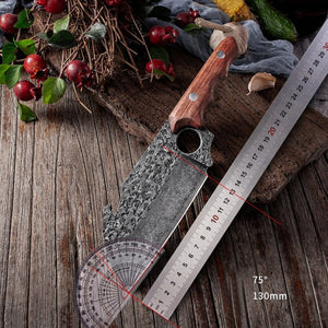 Meat Cleaver Knive - Butcher Knive Chopping kitchen chef's knife Boning Knife Best Gift - Perfect Gift for love - Free Gift Leather Sheath - SUSA KNIVES