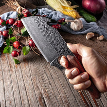 Load image into Gallery viewer, Meat Cleaver Knive - Butcher Knive Chopping kitchen chef&#39;s knife Boning Knife Best Gift - Perfect Gift for love - Free Gift Leather Sheath - SUSA KNIVES
