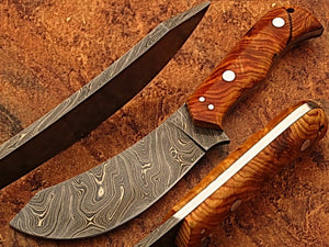 Hand Made Damascus Steel Hunting Skiner Knife/Easter Gift/Anniversary Gift/Birthday Gift/Gift for him - SUSA KNIVES