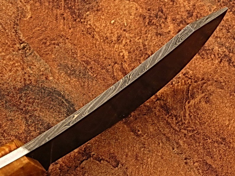 Hand Made Damascus Steel Hunting Skiner Knife/Easter Gift/Anniversary Gift/Birthday Gift/Gift for him - SUSA KNIVES