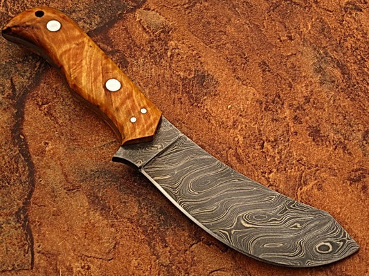 Hand Made Damascus Steel Hunting Skiner Knife/Easter Gift/Anniversary Gift/Birthday Gift/Gift for him - SUSA KNIVES