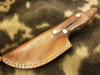 Damascus Steel Knife Fishing/Hunting/camping Tool With rose wood&Black Exotic Sheet Scale - SUSA KNIVES
