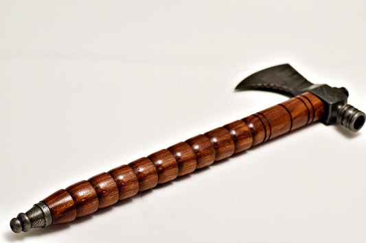 Handmade Tomahawk Damascus Steel SK Axe , Hatchet Axe with Rose wood - SUSA KNIVES