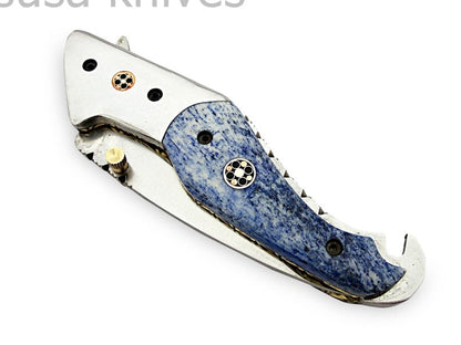 Amazing Hand Made D2 Steel Hunting Pocket Knife/Folding Knife With Liner Lock/Christmas Gift/Anniversary Gift - SUSA KNIVES