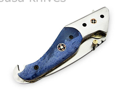 Amazing Hand Made D2 Steel Hunting Pocket Knife/Folding Knife With Liner Lock/Christmas Gift/Anniversary Gift - SUSA KNIVES