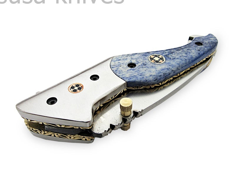 Amazing Hand Made D2 Steel Hunting Pocket Knife/Folding Knife With Liner Lock/Christmas Gift/Anniversary Gift - SUSA KNIVES