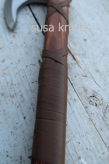 Handmade Damascus Steel Axe - SUSA KNIVES