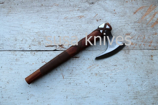 Handmade Damascus Steel Axe - SUSA KNIVES