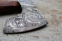 Load image into Gallery viewer, Handmade Damascus Steel Axe, Rosewood Handle - SUSA KNIVES
