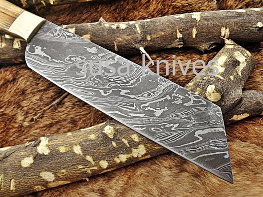 Handmade Damascus Steel Chef Knife Boxing day sale, Heartwarming gift, Wedding gift,Birthday gift, Gift for Mother,Cutlery,Kitchen & Dining, - SUSA KNIVES