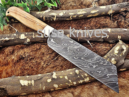 Handmade Damascus Steel Chef Knife Boxing day sale, Heartwarming gift, Wedding gift,Birthday gift, Gift for Mother,Cutlery,Kitchen & Dining, - SUSA KNIVES