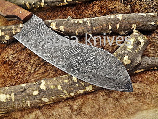 Handmade Damascus Steel Chef Knife Boxing day Sale,Housewarming gift,Bridesmaid gift,Birthday gift,Gift for Mother,Cutlery,Kitchen & Dining, - SUSA KNIVES