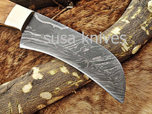 Load image into Gallery viewer, Handmade Damascus Steel Chef Knife Boxing day Sale,Heartwarming gift, Wedding gift, Birthday gift,Gift for Mother, Cutlery, Kitchen &amp; Dining - SUSA KNIVES
