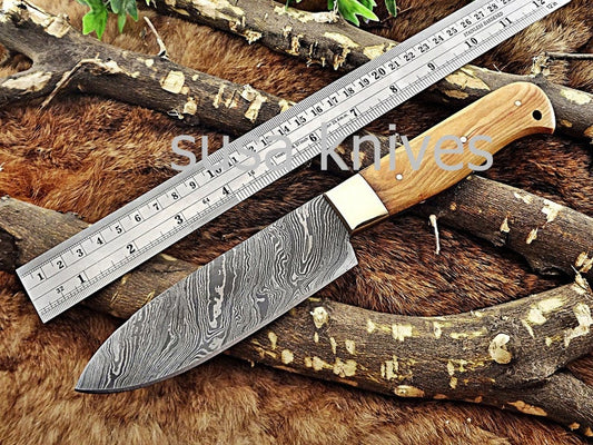 Handmade Damascus Steel Chef Knife Boxing day sale, Heartwarming gift, Wedding gift, Gift for her, Anniversary gift, Personalized gift - SUSA KNIVES