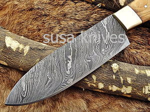 Handmade Damascus Steel Chef Knife Boxing day sale, Heartwarming gift, Wedding gift, Gift for her, Anniversary gift, Personalized gift - SUSA KNIVES