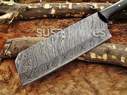 Handmade Damascus Steel Chef Knife Boxing day sale,Wedding gift, Gift for her, Anniversary gift, Birthday gift, Cutlery, Kitchen & Dining, - SUSA KNIVES