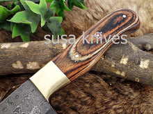 Load image into Gallery viewer, Handmade Damascus Steel Chef Knife Boxing day Sale,Wedding gift, Anniversary gift, Personalized gift, Housewarming gift, Bridesmaid gift - SUSA KNIVES
