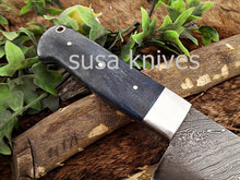 Load image into Gallery viewer, Handmade Damascus Steel Chef Knife Boxing day Sale, Heartwarming gift, Wedding gift,Birthday gift,Gift for Mother,Cutlery, Kitchen &amp; Dining, - SUSA KNIVES
