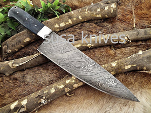 Handmade Damascus Steel Chef Knife Boxing day Sale, Heartwarming gift, Wedding gift,Birthday gift,Gift for Mother,Cutlery, Kitchen & Dining, - SUSA KNIVES