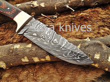 Load image into Gallery viewer, A Beautiful Custom Made Damascus Skinner Knife/Black Friday Gift/ Thanksgiving Gift/Christmas Gift *** - SUSA KNIVES
