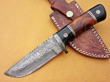 Load image into Gallery viewer, Custom Handmade Damascus Steel Fixed Blade Hunting Knife - SUSA KNIVES
