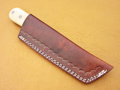 Custom Handmade Damascus Steel Fixed Tanto Blade Hunting Knife - SUSA KNIVES