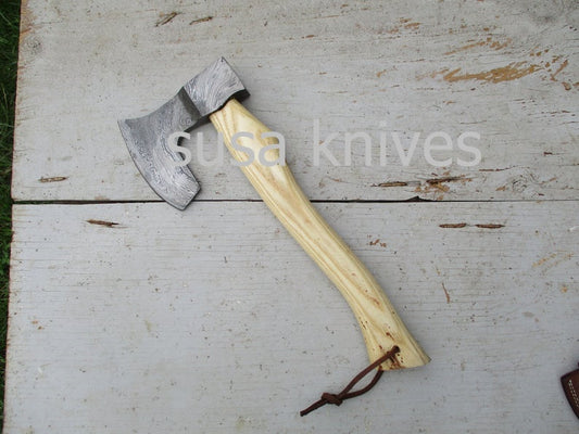 Handmade Damascus Steel Axe - SUSA KNIVES